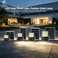 Lampu Sorot LED Tenaga Surya 60W hingga 300W IP66 Tahan Hujan dengan Casing Aluminium untuk Penerangan Taman, Jalan, Gudang, dan Lanskap