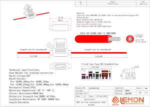 Portafusibles Impermeable para Automóvil, Portafusibles en Línea de 10 AWG, 20, 30, <span class=keywords><strong>40</strong></span>, 50 Amperios Máximos - Product Image 5