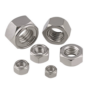 Écrous de blocage hexagonaux auto-serrants anti-desserrage en acier inoxydable A2-70 - Product Image 2