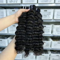 Grosir Rambut Virgin 9A 100% Asli India, Raw Indian Virgin Cuticle Aligned Hai Human Weave Bundle, Vendor Rambut Virgin