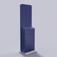 Estación de Carga USB de 32 Puertos con Gabinete Metálico, Compatible con Stripe/GrabPay/Touch n Go + Lector de Tarjetas Bancarias para Comercio Minorista