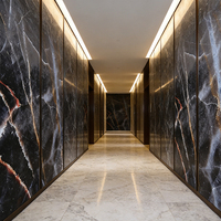 Lámina de PVC con Recubrimiento UV, Impermeable, Resistente al Fuego, con Acabado Brillante, Diseño Floral Moderno, para Decoración del Hogar