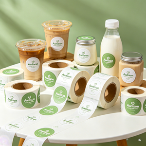 Autocollant personnalisé pour collation, étiquette adhésive imperméable avec logo, autocollant personnalisé pour noix, fruits secs, pistaches, bouteilles alimentaires - Product Image 2