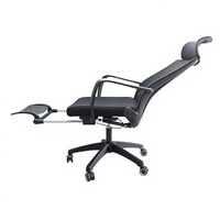 Chaise de bureau ergonomique moderne et minimaliste avec accoudoirs inclinables, réglables en hauteur et rotatifs, dossier en maille, pour la sieste ou la détente