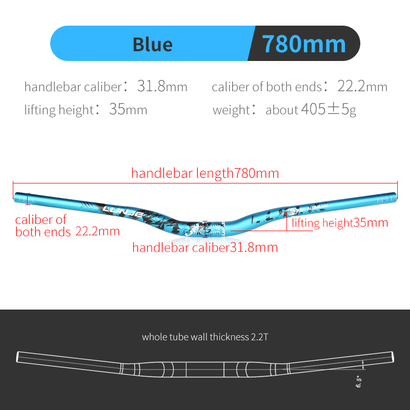Blue 31.8*780mm
