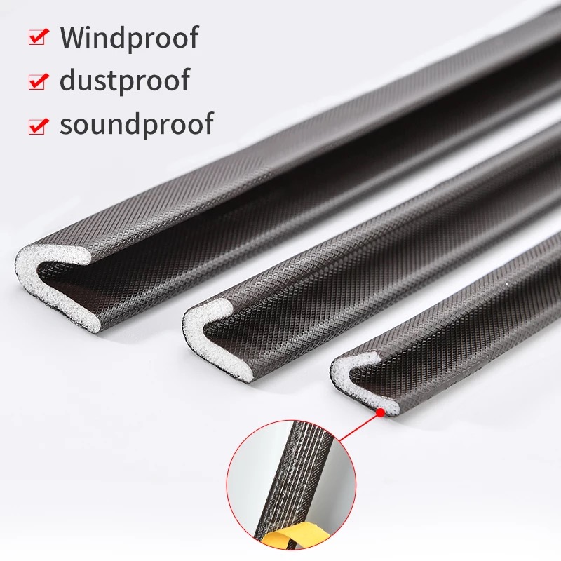 Weather Stripping Seal Strip for Doors/Windows,V Shape Foam Self-Adhesive for Door Jamb Gap Blocker, Soundproofing/Gaps