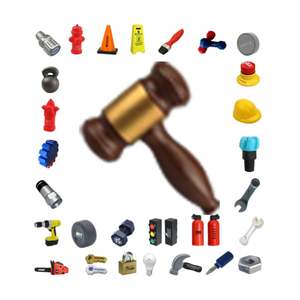 Balle anti-stress en forme de marteau de juge en PU, vente en gros, promotion économique - Product Image 1