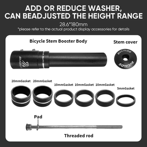 OEM/ODM BUCKLOS Extension de hauteur de <span class=keywords><strong>potence</strong></span> de vélo en alliage d'aluminium, adaptateur de levage de guidon pour fourche de <span class=keywords><strong>VTT</strong></span> - Product Image 3