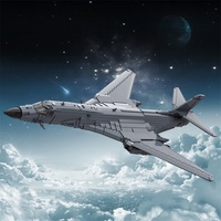 Funbuild Military WW2 Heavy Bomber Rockwell B-1 Lancer MOC-163732 Strategic Bomber Fighter Jet MOC Building Blocks Set 8375 Pcs