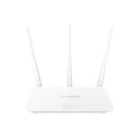 Router Inalámbrico Tenda F3 V6 SOHO 2.4GHz 300Mbps, 3 Antenas de Alta Ganancia, Puente de Red Seguro WPA2, RJ45, Apartamento en Alquiler