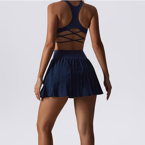 Nude <span class=keywords><strong>Beauty</strong></span> Back Yoga Bra Reunidos Ropa interior deportiva a prueba de golpes Running Fitness Tank Top - Product Image 5