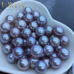 Hạt ngọc trai nước ngọt tự nhiên bóng cao cấp đạt chuẩn bên thứ ba H.WEN, chất lượng 2A-5A, kích thước 2-8mm, màu trắng tím nhạt, đóng hộp thủ công tự làm. - Product Image 4