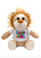 Peluches Personalizados por Sublimación, Animales de Peluche como Zorro, León y Mono con Nombre Personalizado, Regalo de Cumpleaños Perfecto para Niños