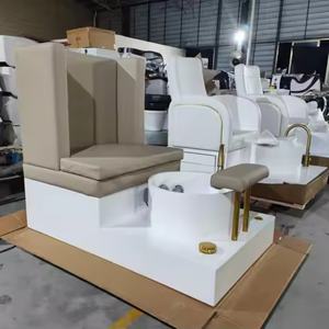 La dernière combinaison de fauteuils de pédicure multi-personnes peut être personnalisée en couleur, lavabo pour les pieds de salon - Product Image 3