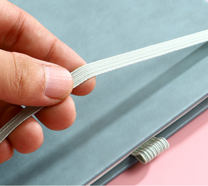 Agenda Personalizada A5 con Cubierta de Cuero, Espiral, Bolsillo Trasero con Esquinas Metálicas y Presilla para Bolígrafo, Cierre con Banda Elástica - Product Image 6