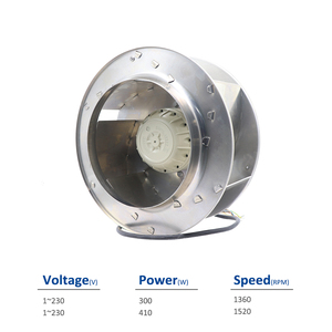Ventilateurs centrifuges autoportants ZIEHL-ABEGG RH35M-4EK.4F.1R 139899 230V AC 540W 2.4A avec roulements à billes et pales en fonte - Product Image 2