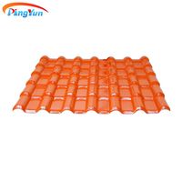 Tôle de toiture en pvc asa panneau de revêtement en pvc pour toit extérieur tuiles coloniales en pvc