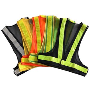CITICITYSecurity Vest Customisable PVC V Shape Roadway Traffic Warning <b>Jacket</b> Mesh <b>High</b> <b>Visibility</b> Reflective <b>Running</b> Vest - Product Image 1