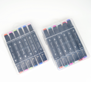 Rotuladores oleosos de alcohol de doble cabeza populares, 12 en caja, marcadores de diseño arquitectónico pintados a mano, marcadores de dibujo para estudiantes - Product Image 4