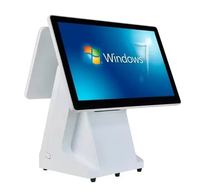 Оптовая продажа POS-терминалов с двумя сенсорными экранами, Windows 10 Pro, процессором Intel I3, гарантией 3 года и термопринтером 80 мм