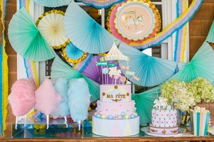 DAMAI Nuevo Diseño Set de Vajilla de Papel para Fiesta de Cumpleaños Infantil, Platos, Vasos, Servilletas con Estampado de Conchas, Ideal para Fiestas Divertidas - Product Image 5