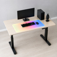 Tapis de bureau réactif RGB |   Plus que des couleurs : une atmosphère changeante |   Tapis de souris pleine surface pour le gaming, le streaming et la concentration