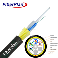 Câble à fibre optique aérien ADSS multimode/monomode 4, 8, 12, 24, 48 fibres, câble à fibre optique micro ADSS ASU