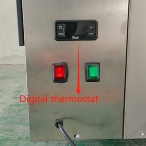 Yt700c2 dọc thép không gỉ cong kính bánh hiển thị Showcase kỹ thuật số kiểm soát nhiệt độ làm mát không khí đồ uống tủ đông - Product Image 3