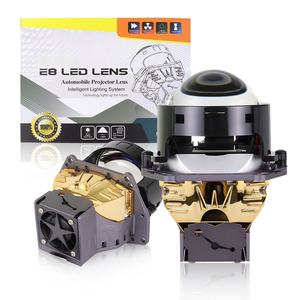 Phares Bi-Project E8 Super Lumineux 75W 7500lm Ampoule H4 en Aluminium, Feux de Brouillard LED, Faisceau Haut/Bas, Projecteur 12V Étanche IP68 - Product Image 1