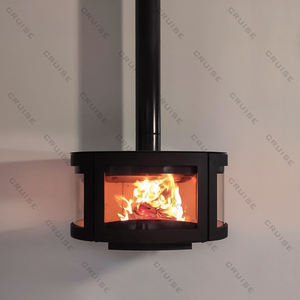Crucero interior decorativo sin humo respetuoso con el medio ambiente <span class=keywords><strong>etanol</strong></span>/estufa de madera Buning 900-585-2500mm chimenea suspendida - Product Image 2