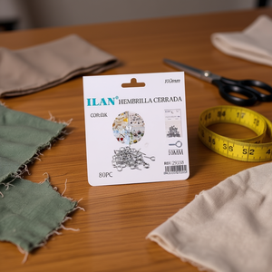 Ojal Metálico Cerrado Ilan de 10mm para Uso en Prendas de Vestir, 80 Piezas - Product Image 2