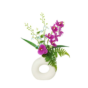 Tizen Flor de Hortensia Artificial en Maceta Flor Artificial Bonsai En Maceta Planta de <span class=keywords><strong>Agave</strong></span> Falsa Arreglo Artificial para Boda - Product Image 2