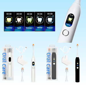 Cepillo <span class=keywords><strong>de</strong></span> Dientes Inteligente con Tecnología <span class=keywords><strong>de</strong></span> Ondas, Vibración Oscilatoria, Resistente al Agua IPX7, Recargable Magnéticamente, Cepillo <span class=keywords><strong>de</strong></span> Dientes Eléctrico Sónico <span class=keywords><strong>de</strong></span> Viaje - Product Image 3