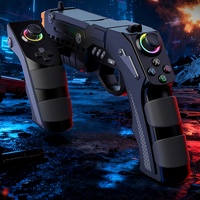 Volante de Juego Inalámbrico SW 2 con Motor de Vibración, Control de Juego con Botón Turbo y Conector para Auriculares para Niños