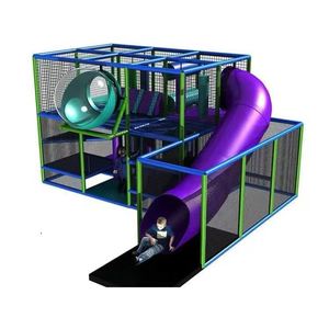 Brightly Colored Modular Soft PVC/Wooden Play Equipment for Kindergarten School <b>Indoor</b> Playground Kid's <b>Slide</b> Shopping Mall - Product Image 6