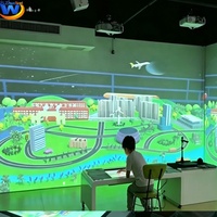 Mesa de Dibujo con Proyección Personalizable para Niños, Juego de Pintura Interactivo Inteligente con Proyección, Sistema de Creación de Arte Digital para Niños