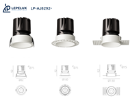 Foco LED Empotrable Arquitectónico de 75mm con Orificio de Corte, Downlight COB Antideslumbrante Profundo para Techo Interior LP-AJ8292-NR-21