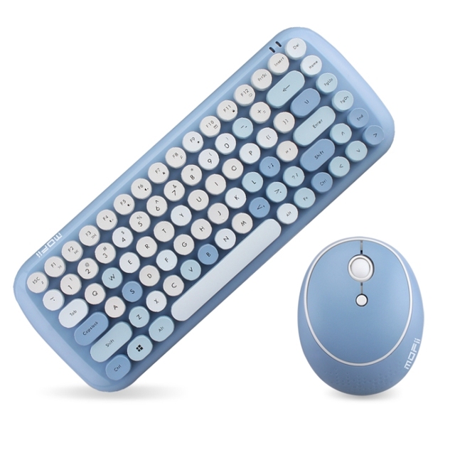 Factory Price Mofii CADNY Pink Girl Heart Mini Mixed Color Wireless Keyboard Mouse Set