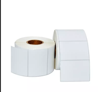 Taille personnalisée blanc vierge 58x40 60x80 57x30 50x25 100x150 étiquette d'expédition thermique rouleau d'étiquette de code à barres