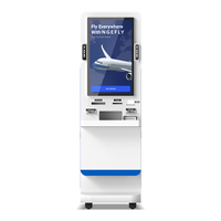 Kiosque en libre-service flexible pour l'intérieur, écran tactile, paiement multiplateforme, solutions d'impression A4 pour les soins de santé et les finances