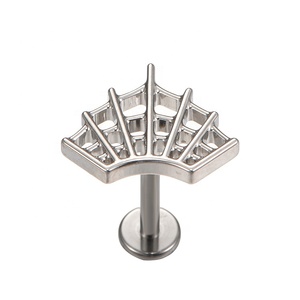 ASTM F136 Titan trong nội bộ ren mạng nhện labret Tai xuyên Titan xuyên - Product Image 1