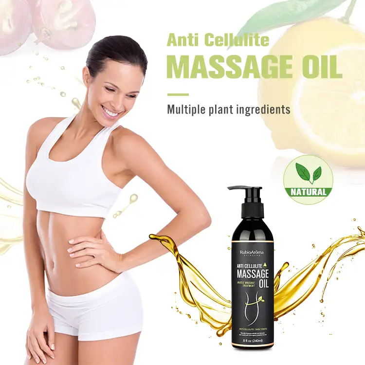 Huile de massage corporel bio naturelle, produit sur mesure, huile essentielle amincissante, anti-cellulite, brûleur de graisses, pour perte de poids, chaude
