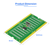 Laptop DDR4 SO-DIMM Speichersteckplatz-Tester PCB Diagnose-Analysegerät mit Mehrkanal-LED-Statusanzeige Lagernd