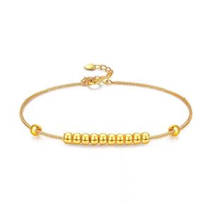 Bracciale Regolabile in Oro Massiccio 18K, Catena Franco in Oro Puro 18K, Gioiello da Donna per Regalo - Product Image 3