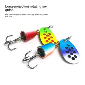 Leurre de pêche Spinnerbait en métal dur avec hameçon triple pour la pêche au bar, à la truite, au saumon en eau douce et en eau salée, équipement de pêche Spinner Bait - Product Image 4