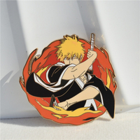 Pins en émail Anime BLEACH Kurosaki Ichigo, badges métalliques, broches icônes manga japonais pour sacs, sacs à dos, vêtements, revers, cadeaux de cosplay