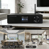Amplificateur audio stéréo Hi-Fi WIFI BT, streaming musical, amplificateur de classe D avec entrée audio I, amplificateur stéréo
