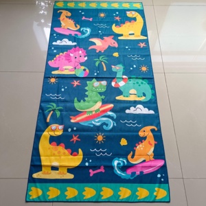 Serviettes <span class=keywords><strong>de</strong></span> <span class=keywords><strong>plage</strong></span> en microfibre personnalisées en usine, ultra absorbantes, séchage rapide, sans sable, imprimées <span class=keywords><strong>de</strong></span> dessins animés, avec logo personnalisé pour le voyage - Product Image 3