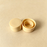 Capuchon à vis lisse à double paroi en PP de 24 mm avec goupille, anneau décoratif pour le cou de bouteille, couvercle cosmétique pour bouteilles en plastique et en verre, directement de l'usine