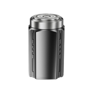 Afeitadora eléctrica mini recargable con cuerpo metálico, impermeable IPX7, portátil para hombres - Product Image 1